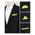 thumbnail image 4 of INSPIRE CHIC Men's Pocket Squares Solid Color Handkerchiefs for Wedding Party Bright Yellow, 4 of 4