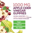 thumbnail image 4 of Apple Cider Vinegar Gummies 1000mg - Sugar Free ACV Gummy Vitamins Supplement with Vitamin B12 for Energy - Keto Friendly Digestion, Detox, Cleanse Support, Gelatin-Free, Vegan, Non-GMO - 120 Gummies, 4 of 10