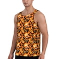 thumbnail image 2 of Gukieu Happy Halloween1 Print Men's Quick Dry Fitness Vest, Round Neck Sleeveless Fitness Bodybuilding Top-X-Large, 2 of 7
