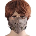 thumbnail image 5 of Máscara de cuero para Cosplay, máscara Punk de media cara para motocicleta, protección contra el viento, máscara antipolvo para motorista, máscara para deportes al aire libre, 5 of 5