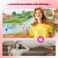 thumbnail image 5 of Ausic Portable Handheld Misting Fan, Turbo Fans with Mist, High-Speed, 3 Speeds Personal Small Spray Fan, Outdoor Cooling Rechargeable Battery Operated Fans for Travel/Makeup/Shopp, 5 of 6