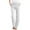White, variant on Dealovy Womens Plus Size Pants Cotton Linen P Drawstring High Waisted Lounge Pants Straight Leg Trousers