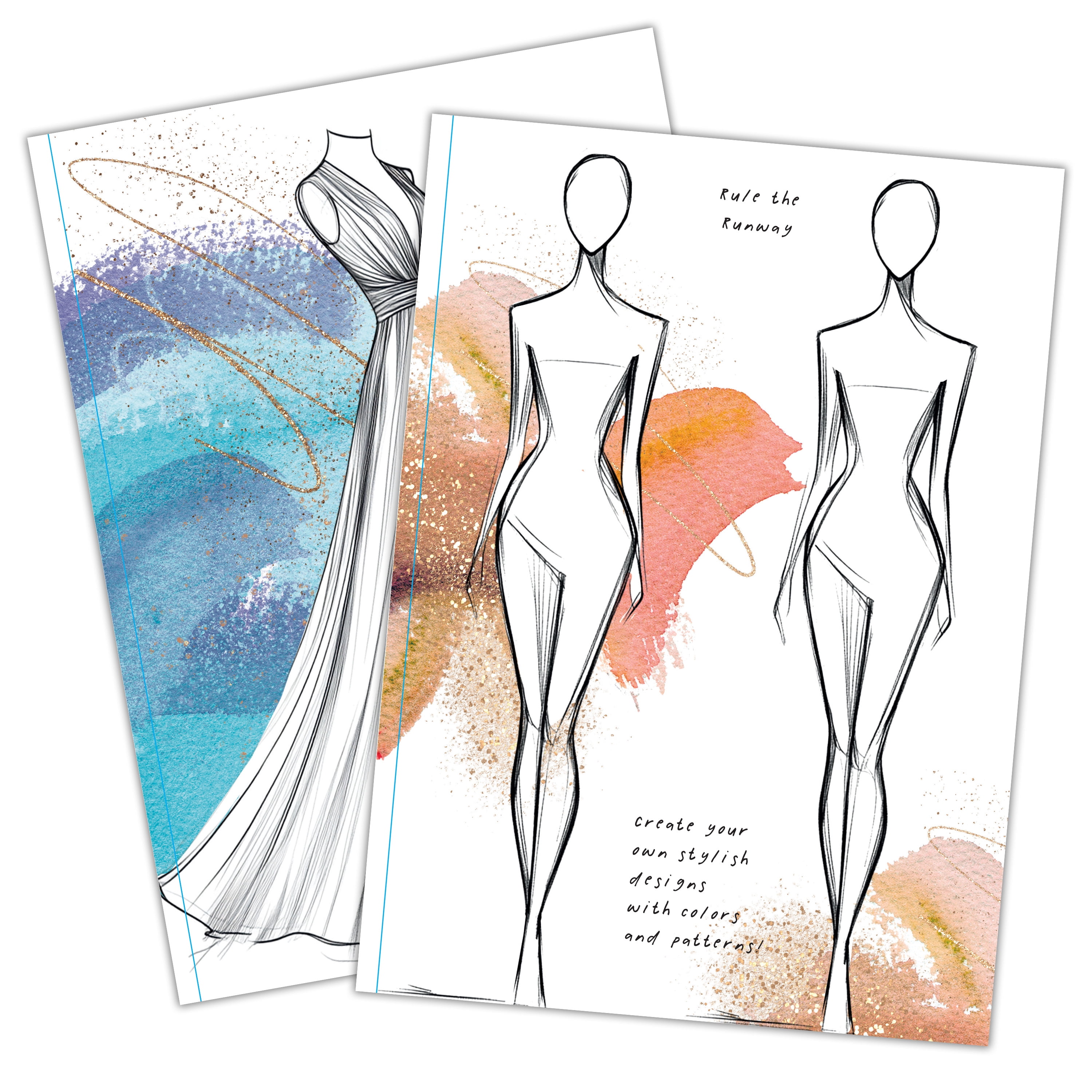Fashion Diva Advanced Coloring Book – 80 Pages of Intricate Designs for Teens & Adults – Bendon Art Activity Book, Paperback
