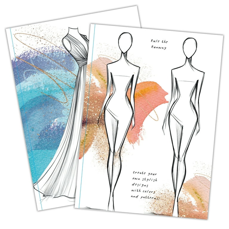 Fashion Diva Advanced Coloring Book – 80 Pages of Intricate