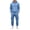 #G05-Sky Blue, variant on Mens Side Stripe Cargo Hoodie Sweatsuit 2 Piece Set Pullover Drawstring Hooded Sweatshirt & Tapered Jogger Pants Athletic Gym Tracksuit