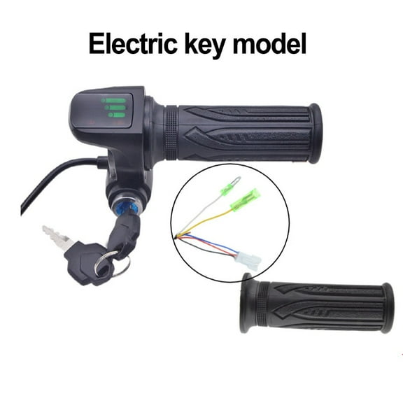 E-Bike Throttle Grip Electric Scooter Throttle Grips with keys cruise button Keys Start
