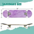 thumbnail image 2 of 31'' Complete Skateboard 7 Layer Canadian Maple Double Kick Deck Skateboards purple wall Skate Board for Beginner Adult Gifts, 2 of 5