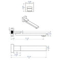 thumbnail image 2 of ALFI brand AB7701-BM Black Matte Square Foldable Tub Spout, 2 of 6