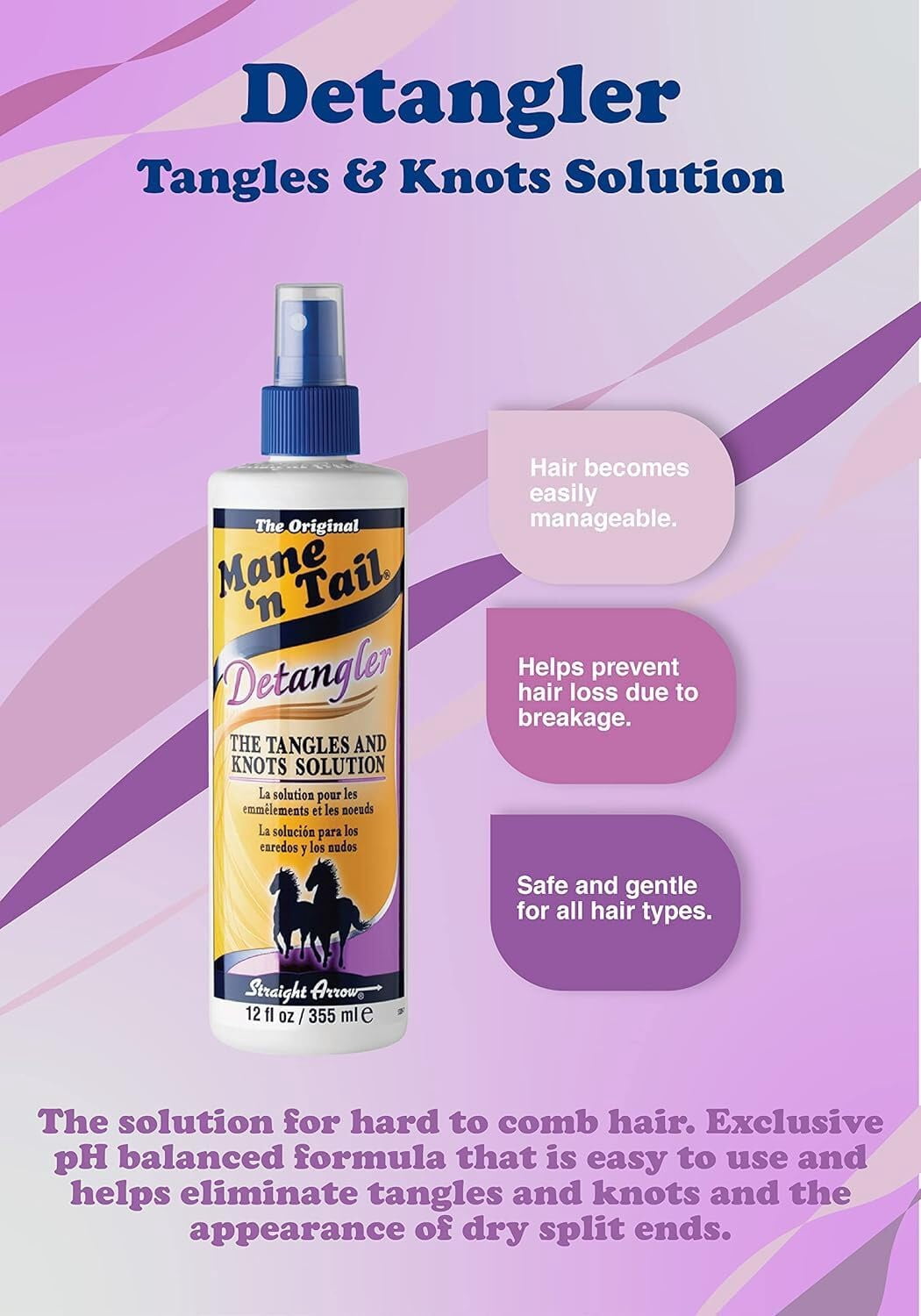Mane 'n Tail Detangler .. 12 oz (Pack of .. 2)