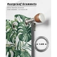 thumbnail image 6 of nqOlkjepod Outdoor Curtains for Patio Waterproof, Green Palm Leaves Outdoor Privacy Panels Grommet, Summer Tropical Leaf Blackout Outside Curtains for Porch/Cabana/Pergola/Gazebo 54"x108", 2 Panels, 6 of 8