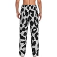 thumbnail image 3 of Picia Similar To Leopard Print Mens Soft Woven Cotton Elastic Waistband Sleep Pajama Pant Lounge Sleep Pant With Pockets And Drawstring-Medium, 3 of 9