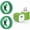 Green, variant on 2 Pack Type C Charger Block with 6FT Charging Cables, USB Charger Block Wall Adapter Plug Brick Phone Chargers Compatible with iPhone 17 16 15 14, Samsung, Phone Chargers for Android Phone, Green