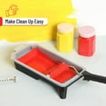 thumbnail image 5 of Bates- 4 Inch Paint Tray, 2 Pack, Black, Plastic 4 Inch Paint Roller Tray, Deep Capacity, Textured Ridge, 5 of 5