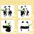 thumbnail image 2 of Animales de peluche de panda con bebé panda de peluche, mamá nativa y bebé panda de bambú de peluche, 2 of 6