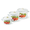 Strawberry, variant on Novomoskovsjka Posuda Spring Bouquet Cylindrical Enamel Pot with Lid Set of 3 pcs 2.1Qt/4.8Qt/5.8Qt Enameled Steel Stockpots Cooking Pot Induction Pot Kitchen Pot Stock Pot Soup Pot
