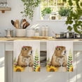 thumbnail image 4 of Groundhog Day Kitchen Towels Set of 1, Sunflower Spring Floral Botanical Rustic Absorbent Dish Towels for Kitchen, Microfiber Hand Towel, Quick Drying Tea Towel for Cleaning Decorative Dishcloths, 4 of 7