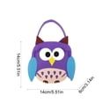 thumbnail image 3 of Felt Halloween Candy Bucket, Cartoon Style B, Handheld Goodie Bag and Candy Tote for Party and Outdoor Activities, 3 of 7
