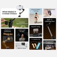 thumbnail image 3 of Hohem iSteady X3 Foldable & Extendable Smartphone Gimbal Stabilizer with Magnetic LED Fill Light (2700K-6500K), Detachable Remote Control, Built-in Tripod, iSteady 8.0 Algorithm, 300g Load Capacity,, 3 of 6