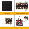 thumbnail image 3 of Color Wave Point Geometry Outdoor Picnic Blanket, Foldable Waterproof Beach Mat, Portable Beach Blanket for Beach Camping, Hiking, Family Concerts, 3 of 7