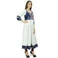thumbnail image 4 of Phagun Cotton Solid Designer Kurta Ethnic Top Tunic Dress Kurti, 4 of 5