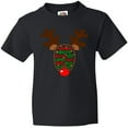 thumbnail image 3 of Inktastic Christmas Reindeer Face with Names and Red Nose Youth T-Shirt, 3 of 5