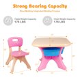 thumbnail image 2 of Gymax Ensemble de Table et Chaises pour Enfants en Plastique 3 Pcs Mobilier de Jeu, 2 of 10