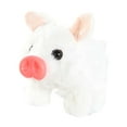 thumbnail image 4 of Cerdo de peluche electrónico interactivo para niños, juguete para cumpleaños Blanco, 4 of 9