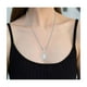thumbnail image 2 of Collar de la Virgen de Guadalupe Acero Inoxidable PLATA, 2 of 3