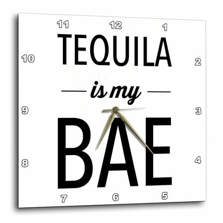 3drose, Tequila Is My Bae, 10x10 Wall Clock