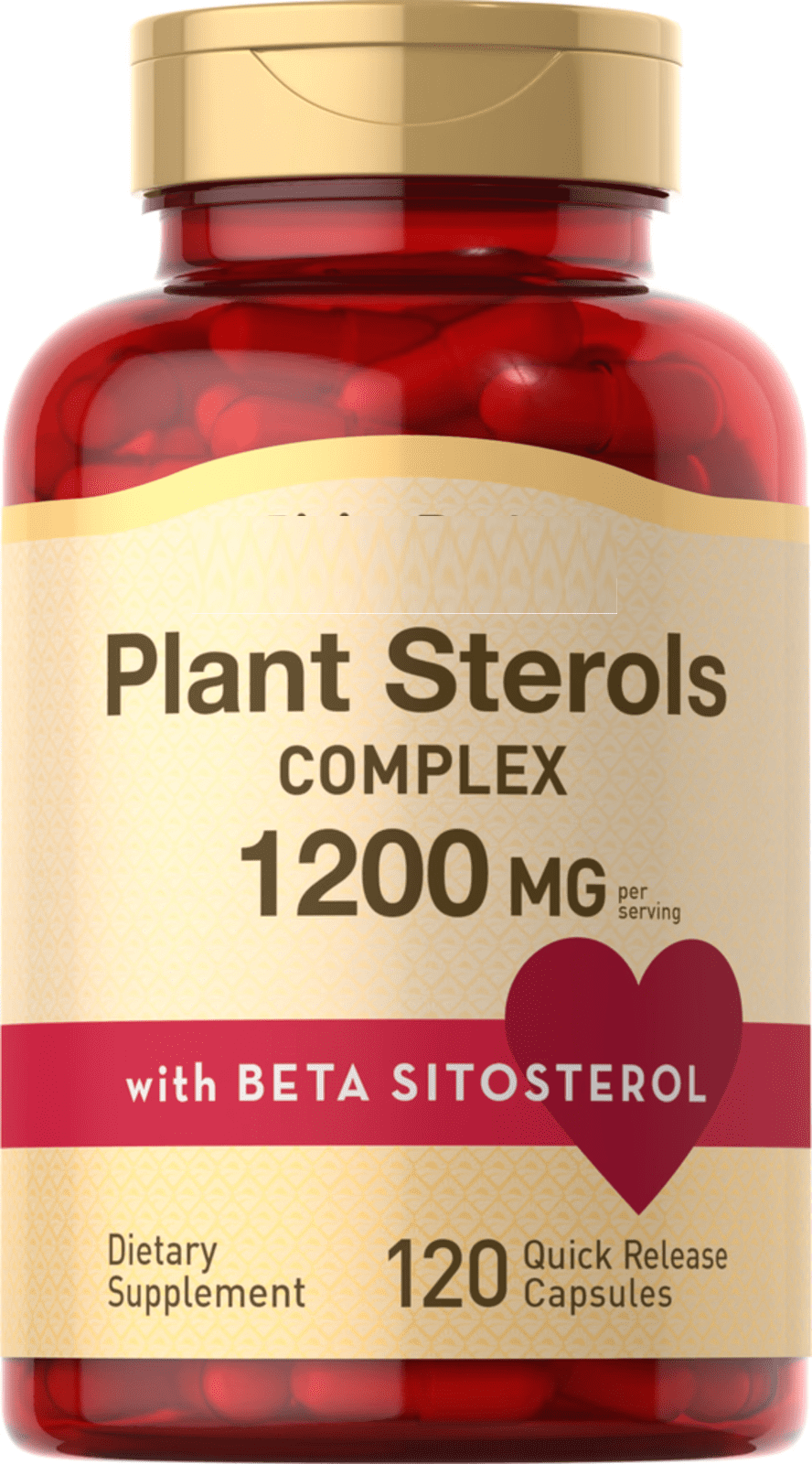 Plant Sterols 1200 mg Complex w/ Beta Sitosterol (per serving) 120 caps ...