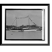 Historic Framed Print, The Tech, DuPont yacht, 7/11/22, 17-7/8" x 21-7/8"
