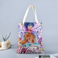 thumbnail image 2 of Winx Club Bolso de tela con estampado de lienzo para mujer, bolsa de compras reutilizable y estética, con cremallera interior, regalo para mujer,40*45cm., 2 of 6