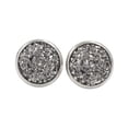thumbnail image 1 of Pendientes Gotas Jumpingount Brillantes Anti sensibilidad Superficie lisa Plata 50Conjunto, 1 of 6