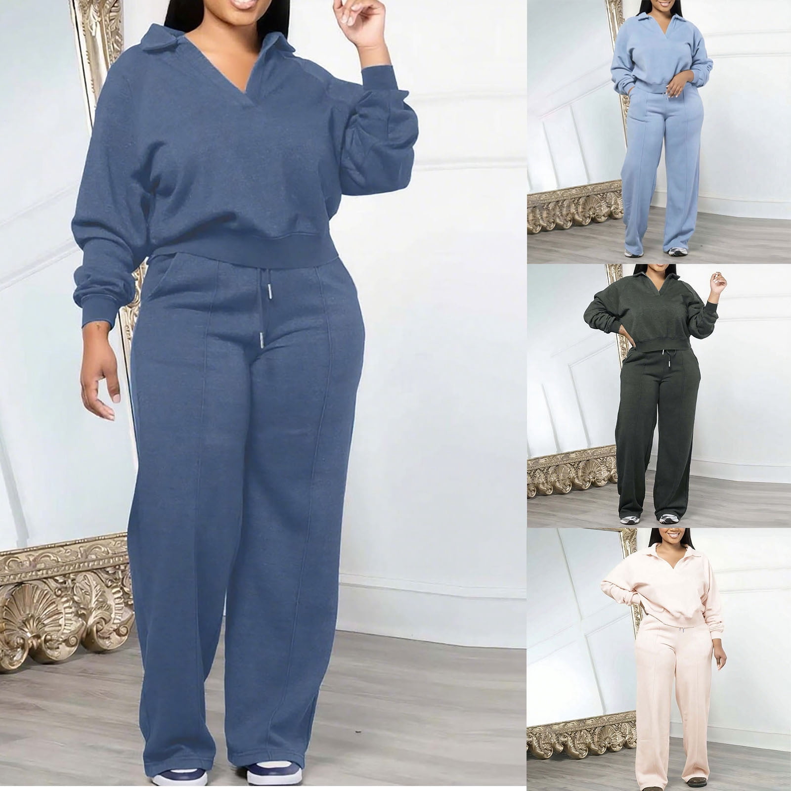 Cadmus Women's 2-Pack Long Sleeve Crop Top Hoodies - Comfy Casual Fit For Running & Lounge - View #5