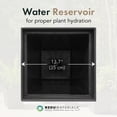 thumbnail image 5 of Tierra Verde 2 Pack Self Watering Planter, Symphony, 15"W x 28"H, Black, 5 of 12