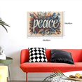 thumbnail image 5 of 16x24 inch 'Peace' Slogan Flowers Plants Canvas Frameless Picture,Home Decor Yard Garden Accessory,Funny Bedroom,Kids Room,Study Wall Decor Art Poster & Prints,For Flowers & Peace Lover Gift, 5 of 6