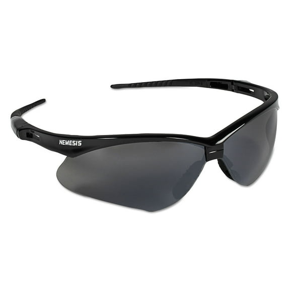 Kimberly Clark V30 Nemesis Safety Glasses, Black Frame, Smoke Lens