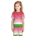 thumbnail image 4 of Balery Watermelon Conjunto de Pijama Infantil de Manga Corta con Estampado – Ropa de Dormir de Algodón Suave-XX-Large, 4 of 4