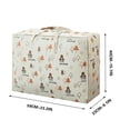 thumbnail image 3 of Fiudx Liquidación de ofertas flash Bolsa de almacenamiento de edredón-Bolsa de ropa de edredón de algodón-Clasificación de ropa-Dormitorio en movimiento-Bolsa de edredón de algodón no tejido, 3 of 7