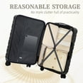 thumbnail image 4 of 20"/24"/28" ABS Spinner Wheel Luggage, Carry on Suitcase, , TSA Combination Lock 3PCS Se, 4 of 7