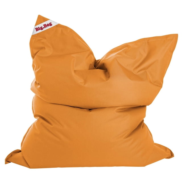 Gouchee Home Big Bag Brava Orange Bean Bag Chair – Water-Repellent Polyester with Polystyrene Bead Filling, Oversized Lounge Seating for Bedroom, Living Room or Dorm, Suitable for Adults and Teens