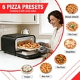 thumbnail image 6 of PARGRILL 12" High Heat Electric Pizza Oven Outdoor and Indoor, 840°F Max Temp, Countertop Pizza Maker with 6 Cooking Modes, Pizza Stone Included, 6 of 14
