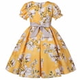 thumbnail image 4 of Bearichfupo Girls' Dress Summer Girls' New Short Sleeved Children's Skirt Elegant Casual Dress Sundress Daily Wear., Sizes 4-5 Years, 4 of 6