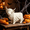 White, variant on Halloween Glow-in-the-Dark Ghost Yak Resin Statue, Spooky Luminous Highland Cow Figurine, Unique Halloween Decoration for Home, Office, Desk, Tabletop, and Themed Party Display