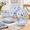 Flowers birds, variant on 12-piece Dinnerware - Sunflower Bird Plates And Set