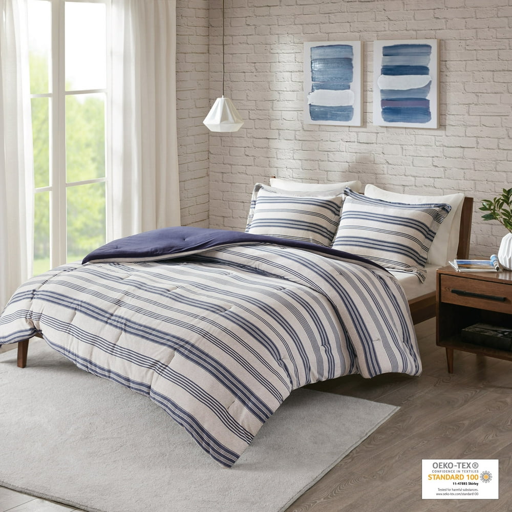 Home Essence Apartment Mason Cotton Blend Jersey Knit Comforter Set