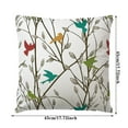 18x18 Inch Bird Song Decoration Throw Pillow Cover Cushion Cover Linen Pillow Cover Protective