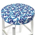 thumbnail image 3 of Susaid Blue Butterflies Print Elastic Bar Stool Cover Personalized Washable Stool Cover for Barbershop Home Bar Kitchen-14 inch, 3 of 7