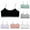 Black 1PCS & Grey 1PCS & White 1PCS & Green 1PCS & Purple 1PCS & Red 1PCS, variant on Training Bra for Girls 10-12 Racerback Straps & Soft Elastic Cotton & Spandex 10 to 16 Years Girls Seamless Training Bras Underclothe 6Pcs