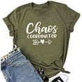 thumbnail image 1 of YourTops Femmes Chaos Coordinator T-Shirt (US 2TG, 1-Vert Armée), 1 of 2